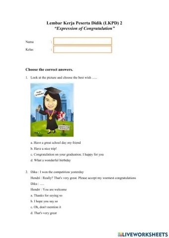 Expression of Congratulation