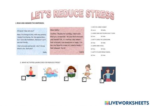 Let's reduce stress