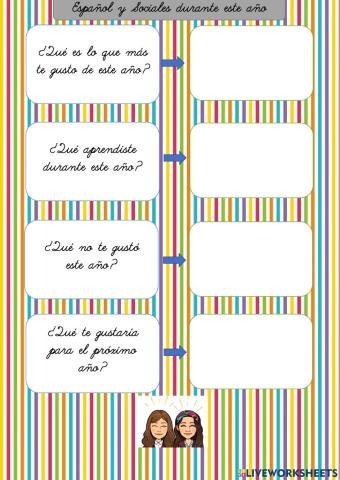 Español y Sociales durante este año