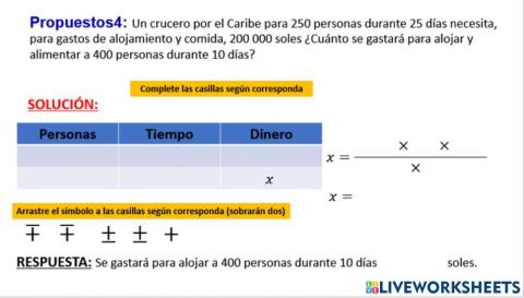 Regla de Tres Simple DP IP 4