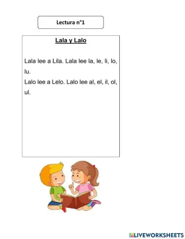 Lectura inicial- letra L