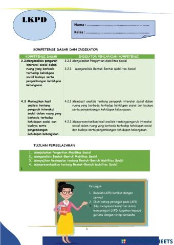 Lkpd individu pengertian, bentuk-bentuk mobilitas sosial