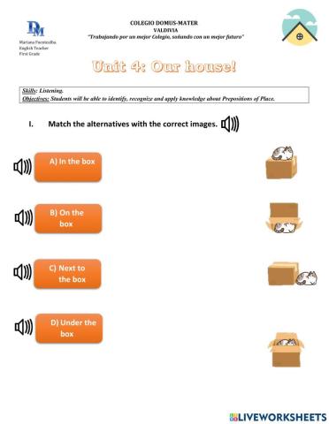 Prepositions (In-On-Under-Next to)