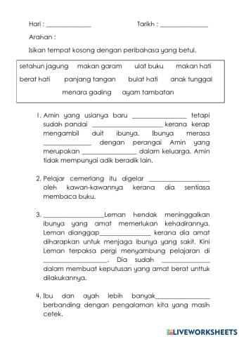 Latihan peribahasa