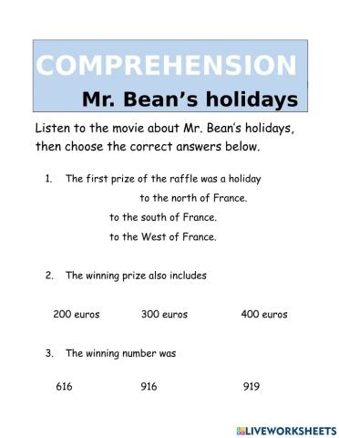 Mr. Bean's Holidays