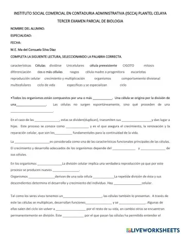 Reproduccion celular