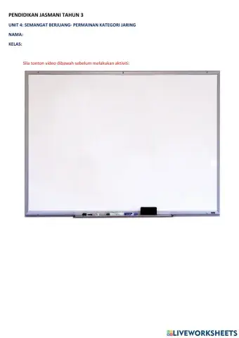 Pj tahun 3 - kategori permainan jaring