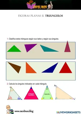 Figuras planas II. Triángulos