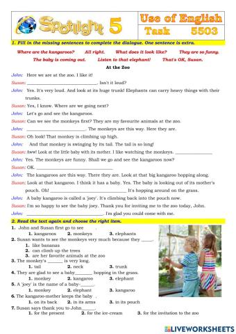 Spotlight 5 Task 5503