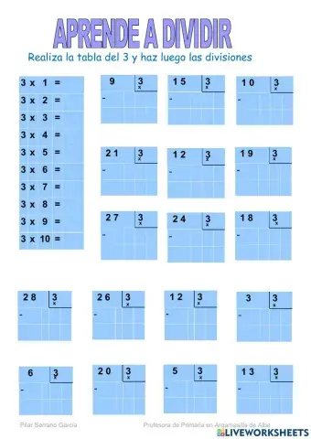 Dividir por 3-Aprende