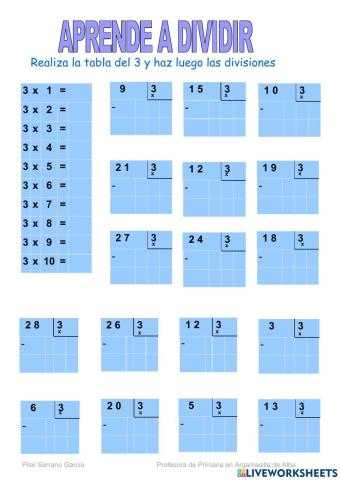 Dividir por 3-Aprende