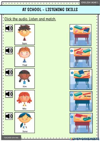 Listening Skills - At School