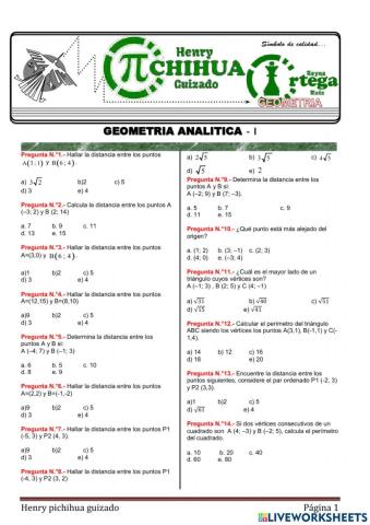 Geometría analítica