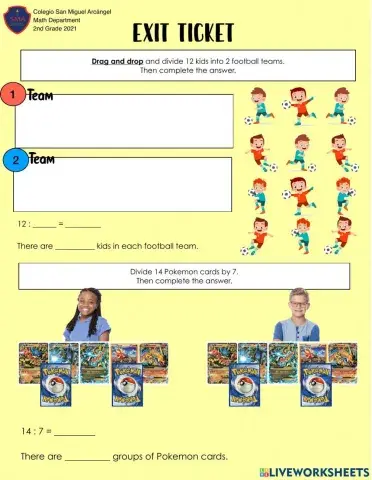 Exit ticket Divisions 2