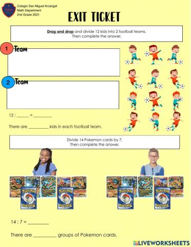 Exit ticket Divisions 2