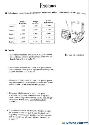 Problemes matematics