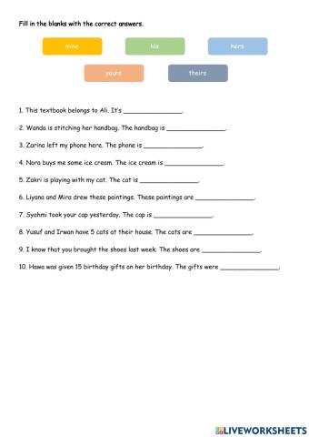 Get Smart Year 3 Unit 9 (Possesive Pronouns)