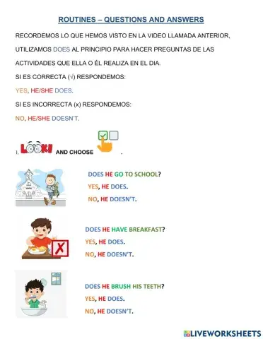 Presente Simple- Forma interrogativa (❓) Práctica N° 8