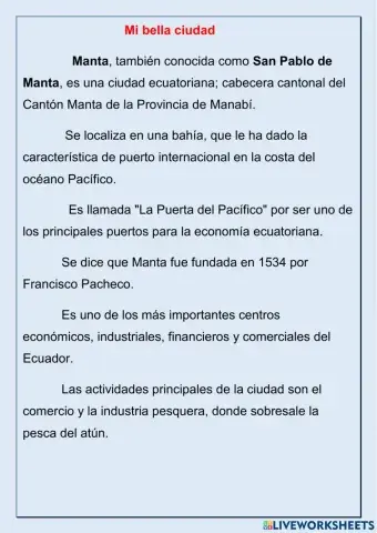 Mi bella ciudad Manta