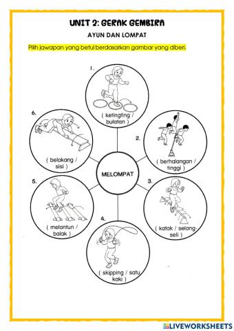 P.Jasmani Thn 1: Ayun dan Lompat (Unit 2)
