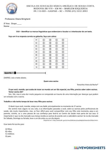 Interpretação de texto