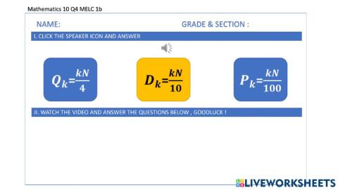 Mathematics 10 Quarter 4 Quiz