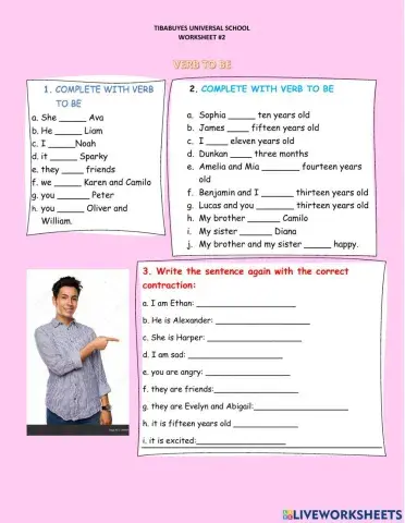 Verb to be, name and age