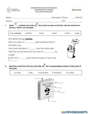 Third Trimester Exam - 2nd Grade