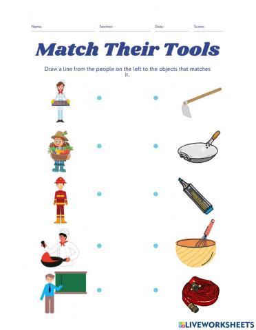 Matching tools and occupations