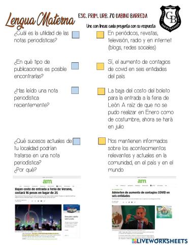 Notas periodísticas