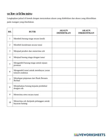 Sistem Catatan Bergu