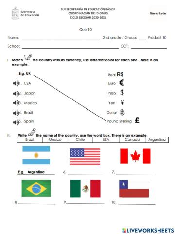 2nd grade quiz 10