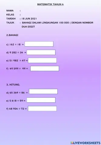 Mt4 : bahagi dalam lingkungan 100 000 ( dengan nombor dua digit)