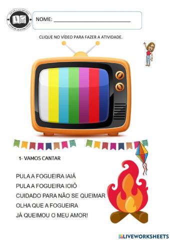 Festa junina pula fogueira