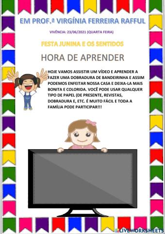 Festa Junina e os Sentidos