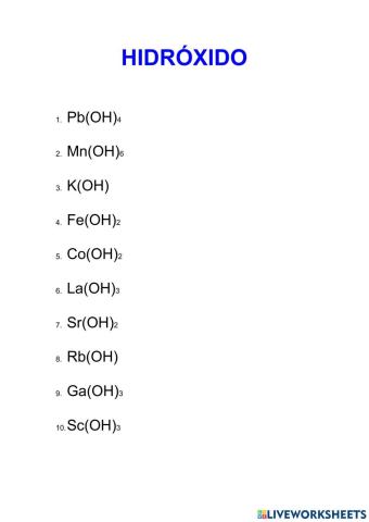 Hidroxido