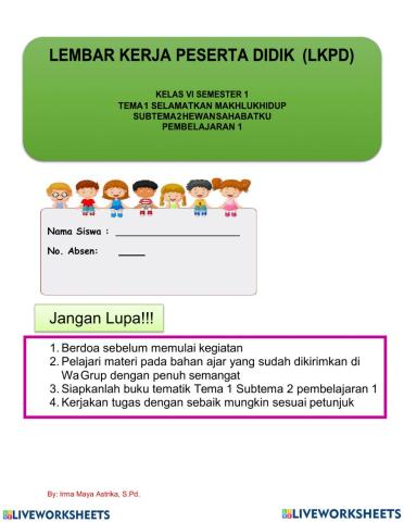 LKPD Tema 1 Sub 2 Pemb. 1