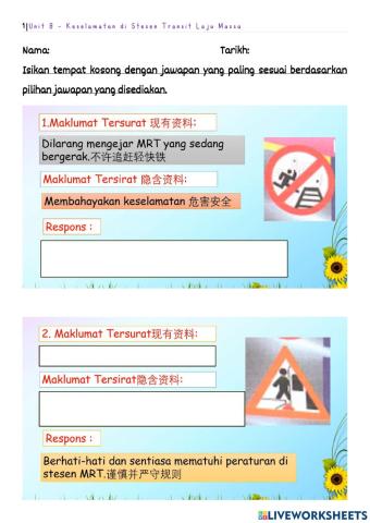 Unit 8 - Keselamatan di Stesen MRT