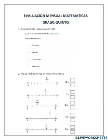 Evaluacion mensual junio quinto