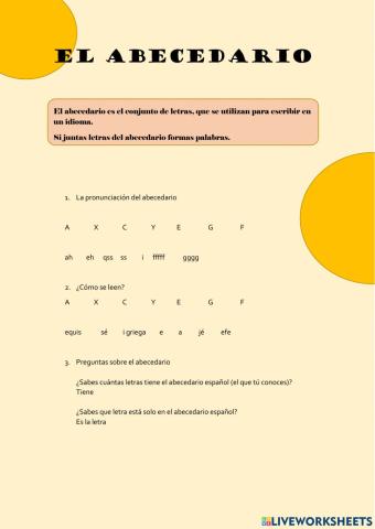 El abecedario