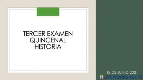 Examen historia