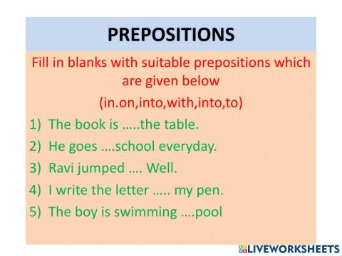 prepositions