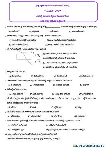 ಬೆಳಕು ಪ್ರತಿಫಲನ ಮತ್ತು ವಕ್ರಿಭವನ