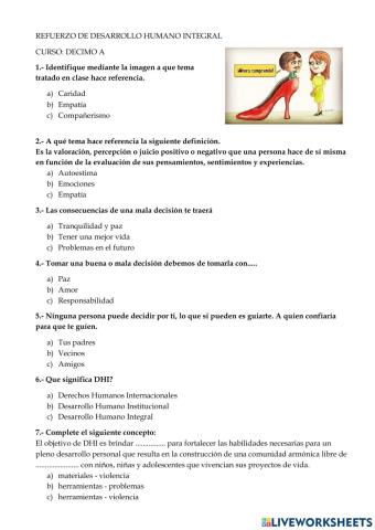 Refuerzo de desarrollo humano