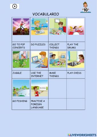 Tiger team 6 Vocabulario Tema 1