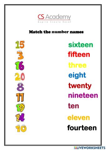 Number names
