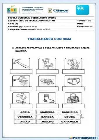 Trabalhando com rimas