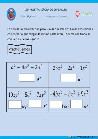 Reducción de términos