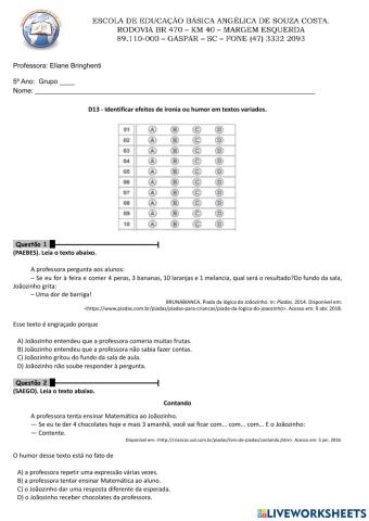 Interpretação de texto