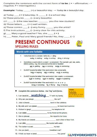 Present Contunuous Tense